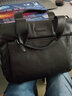 西牧狼真皮男包手提包商务公文包男士牛皮包休闲单肩包斜挎包横款软皮 黑色小号 小号 实拍图