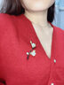 Jay【送长辈礼物】玉兰花胸针高档女和田玉胸花送妈妈婆婆生日礼物 实拍图