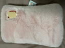 彩虹暖手宝热水袋电热暖手宝暖肚子暖水袋暖脚暖身暖手宝宝充电 粉色 实拍图