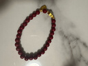 今夕朱砂手串女士手链转运珠佛珠本命年蛇年送女友情侣礼物礼品 6mm朱砂玉葫芦手链女 实拍图