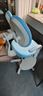 读书郎儿童学习椅中小学生写作业写字椅子家用可升降椅调节背座椅 升降脚踏+动态追背+双背旋转蓝 实拍图