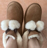 UGG秋季女士舒适蝴蝶结翻折鞋口懒人毛毛鞋1153517CHE|栗色40 实拍图