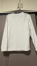 京东京造长袖t恤男5A抑菌新疆棉圆领衣服男装打底衫 白色 L 实拍图