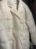 太平鸟女装冬季双面呢拼接羽绒服A1ACD4288 米白 M （建议拍小一码） 实拍图