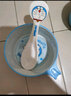 五和（WUHE）辅食碗儿童餐具宝宝吃饭碗卡通带手柄婴幼儿碗耐树脂食品级防烫 哆啦A梦单柄碗400ML+勺子 实拍图
