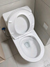 箭牌（ARROW）卫浴大冲力喷射虹吸式防臭节水马桶家用缓降盖板连体抽水坐便器 【T50】易洁无棱大管径12634，5天发 305/300mm 实拍图