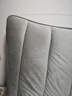 新款绒料加厚夹棉床头靠垫现代简约床头罩纯色绗缝布艺床头套全包 荷兰绒【线条款-浅灰】特厚夹棉 适用床头长2.0米【高度65cm内】 实拍图