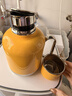 尚明（SAMADOYO）便携焖茶壶抑菌镀钛户外旅行保温杯家用办公茶水分离焖泡水杯茶具 杏黄色 600ml 实拍图