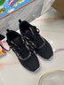 特步运动鞋跑鞋冬季网面透气轻便跑步鞋女鞋休闲鞋子黑色 实拍图