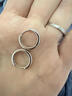 芯奢S999足银耳环女士2025新款养耳洞素圈耳圈耳钉纯银设计高级感耳饰 12mm【2只装】 实拍图
