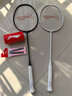 李宁（LI-NING）羽毛球拍全碳素雷霆EX黑白对拍5U已拉线AYPV125-55 实拍图