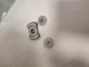 edc解压玩具不锈钢三合一指尖陀螺啪啪币手指减压神器电报夹推牌 浅灰色 实拍图