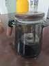 古德窑 茶壶泡茶壶茶水分离飘逸杯2025新款玻璃内胆一键过滤泡茶杯茶具 胡桃木玻璃烟灰款飘逸茶壶 650ml 实拍图
