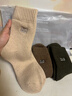 猫人3双装35%羊毛袜子男士袜子男冬季加厚保暖袜男毛圈袜睡眠袜男 实拍图