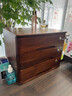 实木桌面收纳盒抽屉式办公桌上整理箱多层杂物储物柜木质盒子带锁 加厚胡桃色3层全锁【店长主推】 实拍图