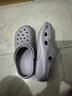 利达妮（TZLDN）厚底洞洞鞋男士夏季外穿沙滩凉鞋防滑防臭eva包头拖鞋手术室专用 岩石灰【抗菌升级 顺丰直达】 42 -43【标准码】 实拍图