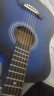 维卡斯（WEIKASI）民谣吉他初学者木吉他单板新手入门练习琴guitar吉它学生男女乐器 38英寸化蓝色+礼包【初学推荐】 实拍图