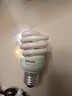 飞利浦节能灯全螺旋型节能灯E27口灯泡黄光白光5w8w12w15w20W23W E27大螺口12W白光 实拍图