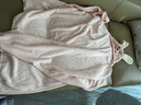 欧孕（OUYUN）婴儿浴巾珊瑚绒吸水速干儿童斗篷浴袍带帽宝宝 拉蒂兔 150*100 实拍图