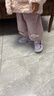 巴布豆童鞋冬季儿童运动鞋加绒加厚女童跑步鞋106545176糖果紫/深紫26 实拍图