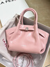 拉菲斯汀小懒包2025新款包包棕真皮单肩斜挎包通勤女包手提包 622273 樱花粉-小号 | 质感亮面 实拍图
