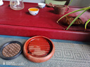 锦格德国电木茶盘家用高密度德料32支电胶木泡茶台高档茶具干泡茶托盘 德国电木紫檀料长100宽50高5cm 实拍图