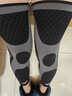 美津浓（MIZUNO）护膝运动跑步男女保暖专业篮足球护具羽毛球加长护腿2548-L黑两只 实拍图