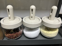 小熊（Bear）调料罐3件套 调味盒调料瓶套装厨房盐罐勺盖一体调味盒玻璃收纳盒 实拍图