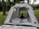 探险者（TAN XIAN ZHE）帐篷户外露营防雨过夜3人-4人速开便捷天幕二合一黑胶防晒帐篷 【特惠套餐】3-5人帐篷+防潮垫 实拍图