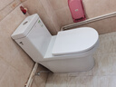 箭牌（ARROW）卫浴大冲力喷射虹吸式防臭节水马桶家用缓降盖板连体抽水坐便器 镇店款/豪华加厚/旋涡冲水/ 1185U 305/300mm 实拍图