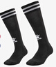 卡尔美（KELME）儿童长筒足球袜防滑毛巾底专业比赛训练运动高筒袜子 黑色 实拍图