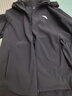 安踏防泼水加绒保暖外套男士秋冬季款梭织连帽通勤跑步运动夹克衣服 【防泼水加绒保暖】基础黑-5 XL /(180) 适合150-160斤 实拍图