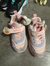 B.Duck小黄鸭儿童运动鞋冬季男女童潮鞋短绒保暖二棉跑鞋3044A粉紫28 实拍图