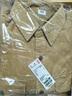 优衣库男装女装灯芯绒工装衬衫长袖衬衣休闲复古25秋冬新款480295 31 米色 L 实拍图