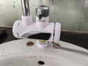 四季沐歌（MICOE）【10年旗舰丨热销10万】电热水龙头即热式速热水龙头热水加热器侧进水下进水冷热两用厨房 雪山白+下进水【即开即热+水电分离】漏保插头 实拍图