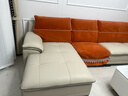顾家家居真皮沙发 客厅现代简约家具1022 柔空白四人位躺右 实拍图