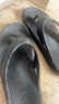 回力人字拖男夏季厚底2025新款户外休闲穿高级沙滩夹脚凉拖鞋男士 黑色 42-43 实拍图