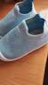 贝比宝宝学步鞋婴儿鞋子软底防滑夏季室内鞋袜家居地板鞋男 天空蓝 实拍图