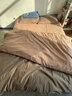 京东京造100%纯棉四件套 床上用品抑菌全棉床单被套200*230cm1.5/1.8米床 咖色 实拍图