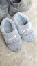 俞兆林棉拖鞋男女居家用室内简约保暖毛绒包跟防滑棉鞋 YI004 实拍图