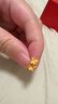 周六福足金999四叶草黄金耳钉女耳饰生日礼物计价AA096009 一对 约0.7g 实拍图