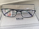 帕斯贝奇近视眼镜男纯钛超轻大脸眼镜架配度数变色散光蔡司旗下镜片眼睛框 大码-黑色 单镜架 实拍图