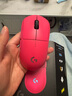 罗技（G）gpw4朱雀/gpw四代鹰眼无线游戏鼠标电竞狗屁王四代人体工学双模机械轻量化鼠标礼物送男友 GPW4代朱雀粉+白色防滑贴 实拍图