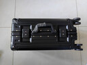 左汀Pro版 多功能行李箱铝框拉杆箱大容量旅行箱学生万向轮密码箱皮箱 黑色【抗压铝框+多功能设计】 20英寸 可登机，容量约41L，适合3天以内出行 实拍图