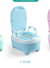 小哈伦儿童马桶婴儿坐便器婴幼儿尿盆小孩宝宝小便器3D软垫坐垫天蓝 实拍图