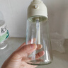 双枪油壶喷油壶 倒油喷油一体食用油玻璃油壶厨房家用不挂油 奶油白 实拍图