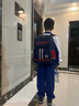 第九城堡书包小学生男孩护脊儿童书包1-3-6年级英伦风女生减负双肩背包 实拍图