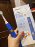 飞利浦（PHILIPS）儿童声波震动电动牙刷 男孩/女孩生日礼物 适用儿童青少年12岁以上 2种模式温和清洁 新款儿童小飞刷HX5232蓝色 实拍图