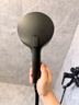 JOCBO【德国】增压花洒喷头家用多功能加压大面板淋浴手持莲蓬喷头 涡轮增压【圆款黑】专利德国技术 实拍图
