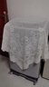 梦蜓（MOON TIME）法式复古茶几餐桌布轻奢高级感白色蕾丝ins风床头柜盖布130*130 实拍图